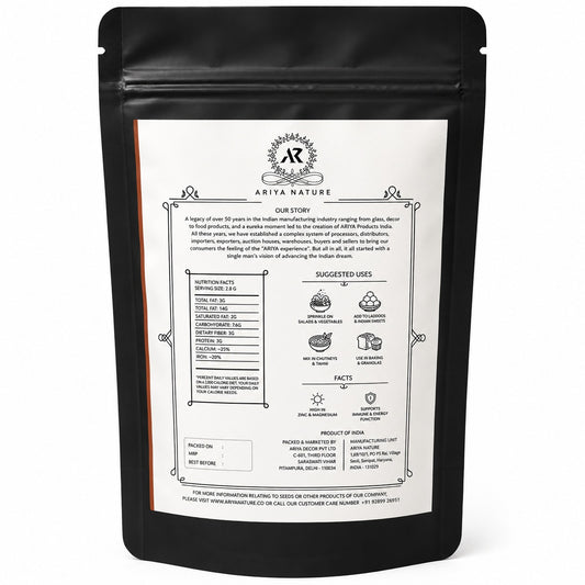 Ariya Nature Raw Sesame Seeds 100g | Premium Natural Non-GMO Sesame Seeds