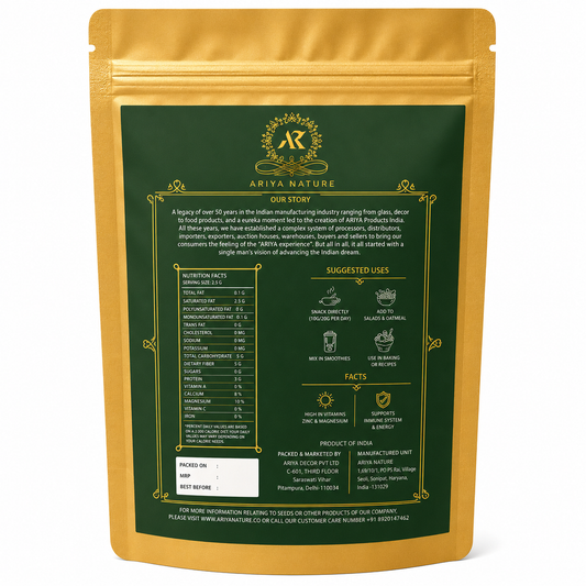 Ariya Nature Pumpkin Seeds 100g | Premium Natural Non-GMO Raw Pumpkin Seeds