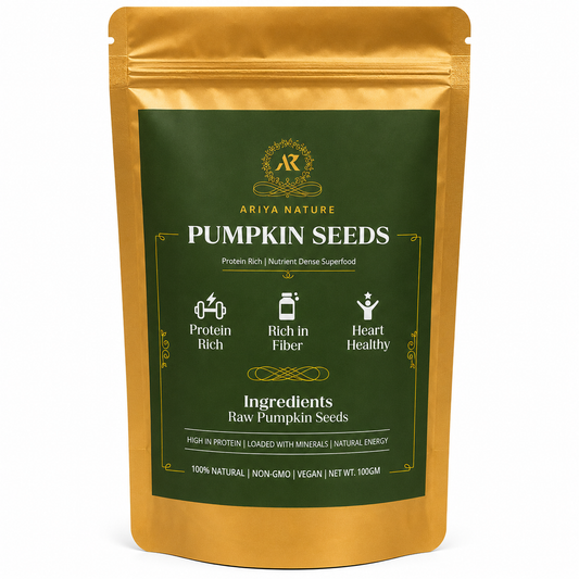 Ariya Nature Pumpkin Seeds 100g | Premium Natural Non-GMO Raw Pumpkin Seeds