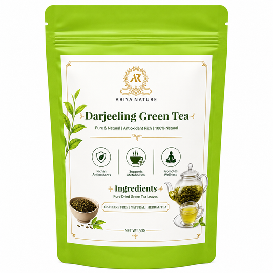 Ariya Nature Darjeeling Green Tea 50g | Premium Natural Green Tea Leaves
