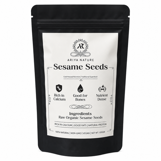 Ariya Nature Raw Sesame Seeds 100g | Premium Natural Non-GMO Sesame Seeds