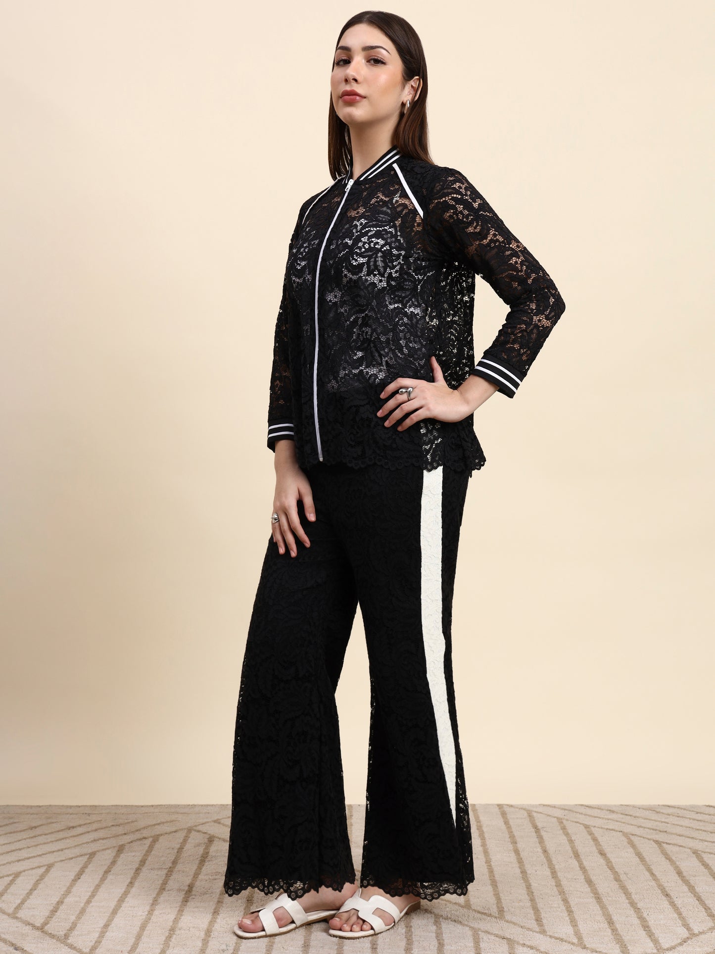 Ariya Threads Noir Edge Co-ord Set
