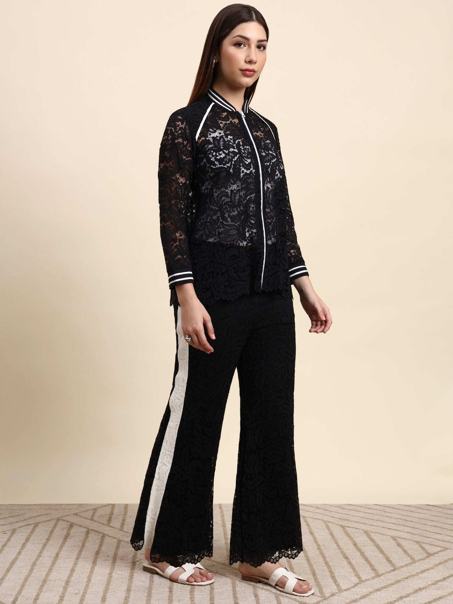 Ariya Threads Noir Edge Co-ord Set