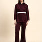 Ariya Threads Veloura Co-ord Set (Wine Berry)