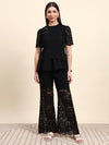 Ariya Threads Midnight Bloom Lace Co-ord Set (Black)