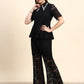 Ariya Threads Noir Black Lace Co-ord Set