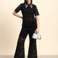 Ariya Threads Noir Black Lace Co-ord Set