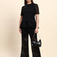 Ariya Threads Midnight Bloom Lace Co-ord Set (Black)