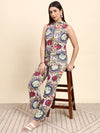 Ivory Hakoba Embroidered Co-ord Set