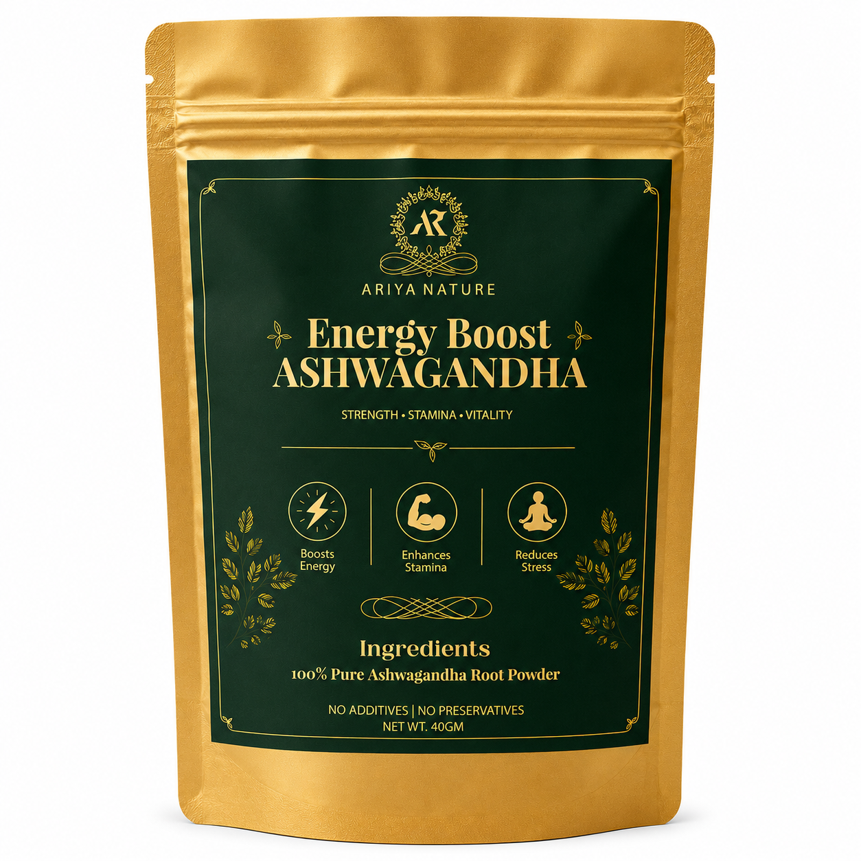 Ariya Nature Ashwagandha Root Powder 40g| Premium Natural Herbal Powder
