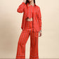 Ariya Threads Scarlet Stripe Co-ord Set