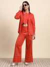 Ariya Threads Scarlet Stripe Co-ord Set