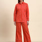 Ariya Threads Scarlet Stripe Co-ord Set