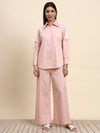 Ariya Threads Striped Co-ord Set (Blush Pink)