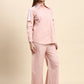 Ariya Threads Striped Co-ord Set (Blush Pink)