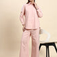 Ariya Threads Striped Co-ord Set (Blush Pink)