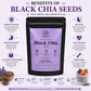 Ariya Nature Black Chia Seeds 100g | Premium Natural Non-GMO Chia Seeds