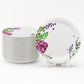 Ariya 11 Inch Melamine Dinner Plate Rosy Vine Collection Set of 24