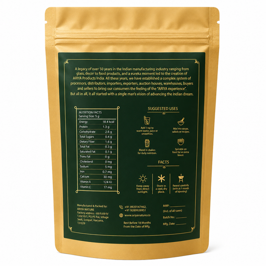 Ariya Nature Moringa Leaf Powder 100g | Premium Natural Moringa Powder
