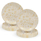Ariya 10.5" Melamine Dinner Plates Set of 24 – Golden Blossom