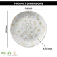 Ariya 10.5" Melamine Dinner Plates Set of 24 – Golden Blossom