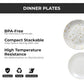 Ariya 10.5" Melamine Dinner Plates Set of 24 – Golden Blossom