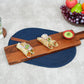 Ariya 19.5" Acacia Wooden Serving Platter with Chutney Bowl | Cheese & Charcuterie Board for Kitchen & Dining