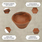 Ariya 7" Acacia Wood Salad Bowl – Handmade, Durable & Elegant for Kitchen & Dining