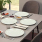 Ariya Melamine Dinner Plates 11 Inch Set of 12 | White
