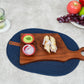 Ariya 14" Acacia Wooden Serving Platter with Chutney Bowl | Cheese & Charcuterie Board for Kitchen & Dining