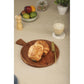 Ariya 10 x 10 Inch Acacia Wooden Round Serving Tray with Handle