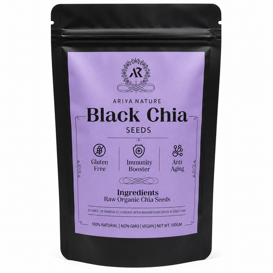 Ariya Nature Black Chia Seeds 100g | Premium Natural Non-GMO Chia Seeds