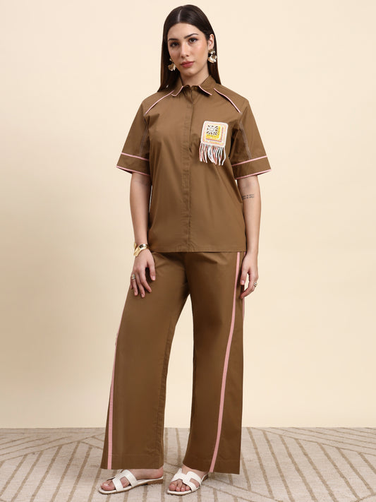 Ariya Threads Sahara Co-ord Set (Mocha Blush)