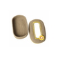 Ariya Cotton Tissue Box Holder – Oval Beige - Yellow Lace