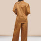 Ariya Threads Women’s Solid Co-Ord Set with Sequin Pocket Detail | Top & Pants Set