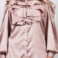 Ariya Threads Ruffle Detail Satin Shirt – Stylish Party & Formal Wear