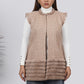 Ariya Threads Mocha Mist Tweed Fur Jacket – Premium Winter Wear