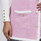 Ariya Threads Rosy Luxe Fur-Trim Tweed Jacket – Stylish Winter Wear