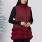 Ariya Threads Berry Velvet Tweed Panel Jacket – Luxury Winter Wear