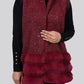 Ariya Threads Berry Velvet Tweed Panel Jacket – Luxury Winter Wear
