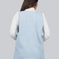 Ariya Threads Blue Snow Tweed Fur Jacket – Premium Winter Wear