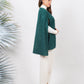 Ariya Threads Green Frost Tweed Overlay Cape – Stylish Winter Outerwear
