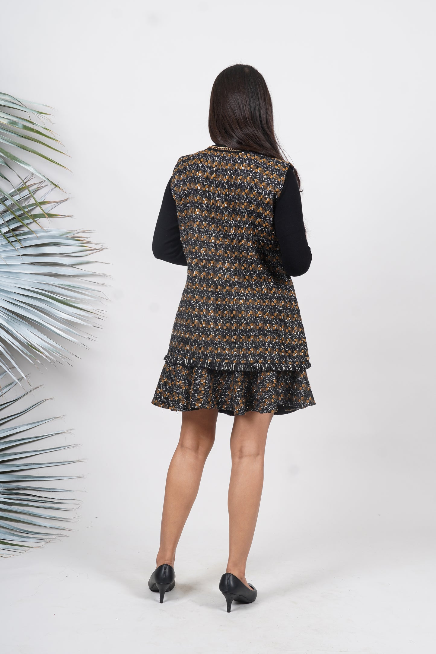 Ariya Threads Regal Chain Tweed Co-Ord Set | Premium Fashion