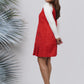 Ariya Threads Crimson Charm Sequinned Tweed Dress for Luxe Evening Style