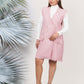 Ariya Threads Women’s Blush Pink Tweed Double-Breasted Sleeveless Blazer Dress