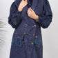 Ariya Threads Twilight Sparkle Feather Tweed Dress for Elegant Evenings