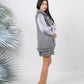 Ariya Threads Grey Glimmer Pearl Trim Co-Ord | Elegant Set