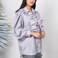Ariya Threads Moonstone Shine Ruffle Shirt – Elegant Party Wear for Women
