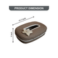 Ariya Cotton Tissue Box Holder – Oval Beige - White Line