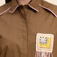 Ariya Threads Women’s Mocha Brown Contrast-Piping Shirt & Wide-Leg Pants Co-ord Set